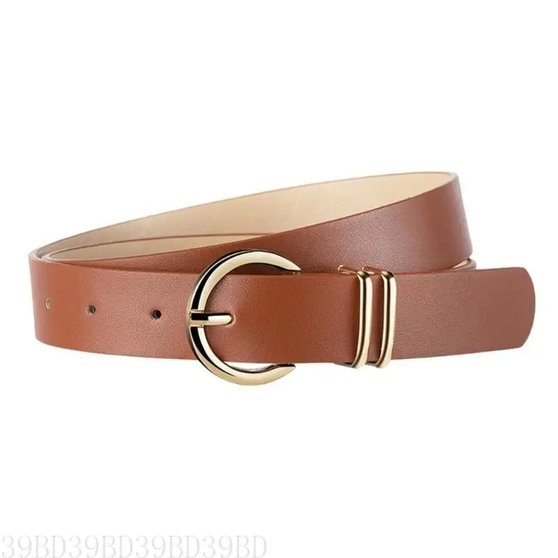 West Biking 39BD Eleganter Taillengürtel - PU 5 cm Gold