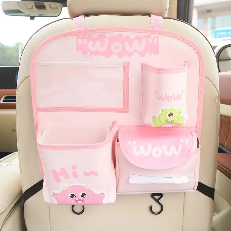 Car Seat Back Storage Bag Hanging Bag Multifunctional Storage Box Car Seat Back Storage Bag Car Interior Decoration Supplies