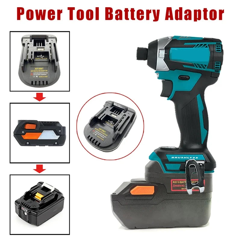 Battery Adapter Converter For Makita To RIDGID AEG,For Ridgid / AEG To Makita ,For Ridgid/AEG To Milwaukee Power Tool Use