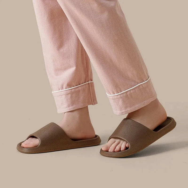 Frauen Dick Plattform Cloud Hausschuhe Sommer Strand Eva Weich Sohle Slide Sandalen Freizeit Männer Damen Innen Badezimmer Anti-Rutsch Schuhe