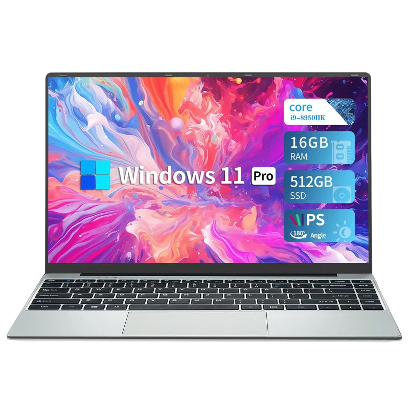 Laptop portabil NovaBook I9 de 14,1 inci - SSD de 16 GB și 1 TB