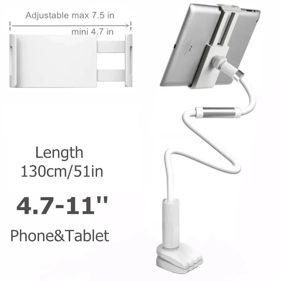 Tablet-Halterung 2025: Flexible Long Arm Stand 5-11'' Phone Tablet Support Xiaomi Samsung iPad Collection