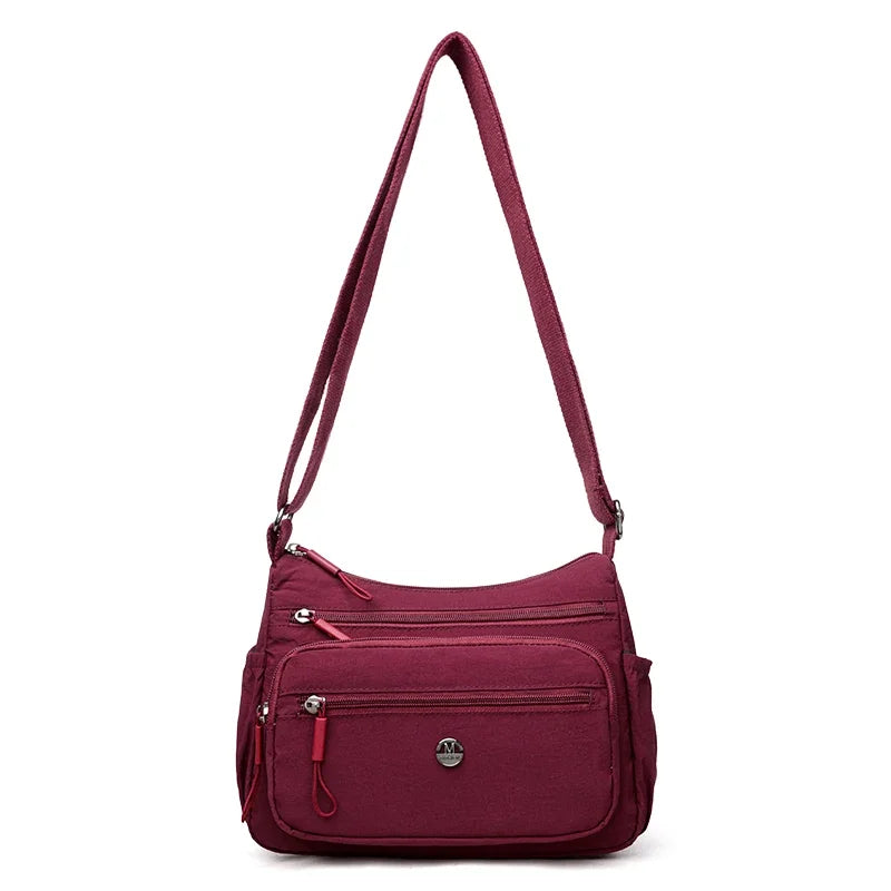 New Middle-aged Women's Bags Fashion Shoulder Bags Versatile Nylon Crossbody Bag Large-capacity Mother's Bag for Daily Travel