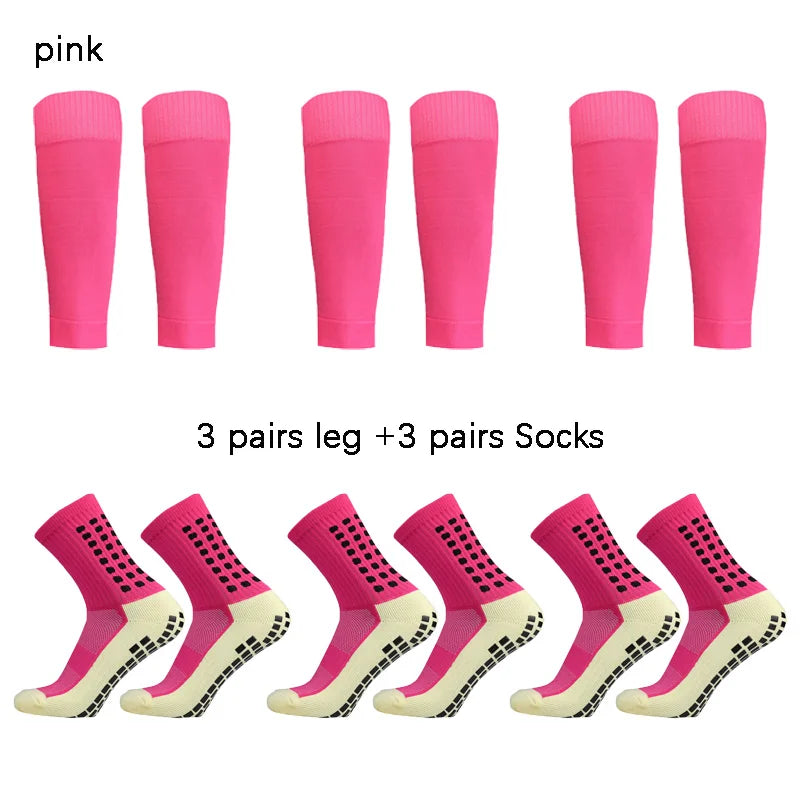 ZhejiangChoice Fußball Stutzen Grip - 3 Paar Kniehoch Nylon