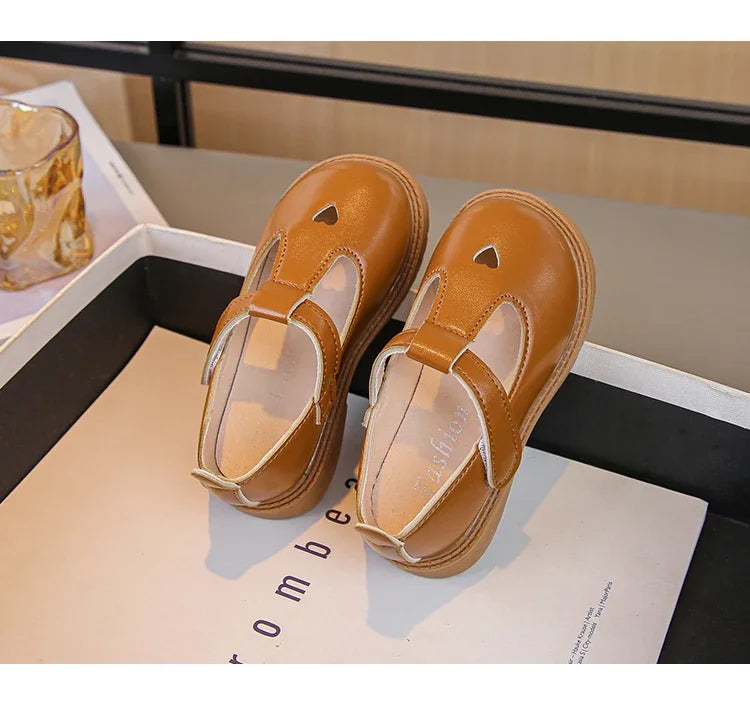 Lina Prinzessin Lederschuhe T-Riemen - Größe 20-27 Weich