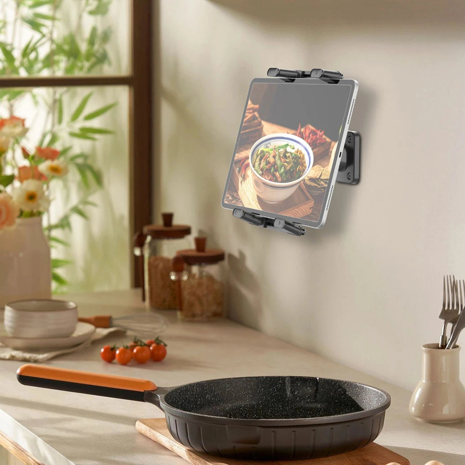 Suport tabletă de perete OUTMIX, flexibil la 360° - 4–13 inci, metalic