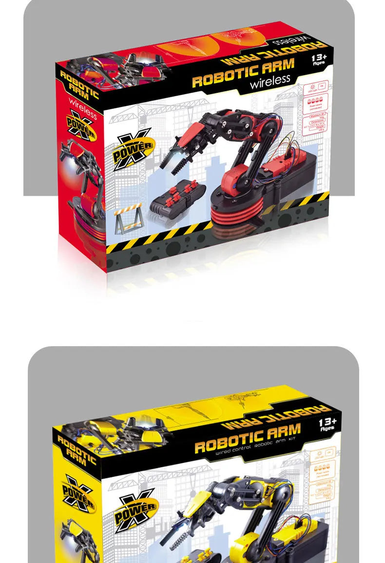 Remote Control Manipulator DIY Electric Scientific Robot Arm Experiment Assembling Children's Educational Toys Kid Birthday Gift