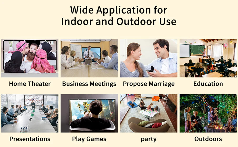 Ecran pliabil ThundeaL 100 inch 16:9 FullHD - Portabil