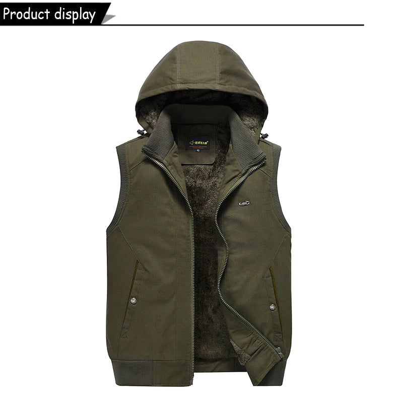 NordicX Hood Weste Fleece Kapuze - Winddicht, L, Polyester