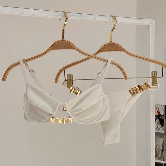 Luna 3Pcs Push Up Bikini Mit Perlenrock - Push Up 3Teile