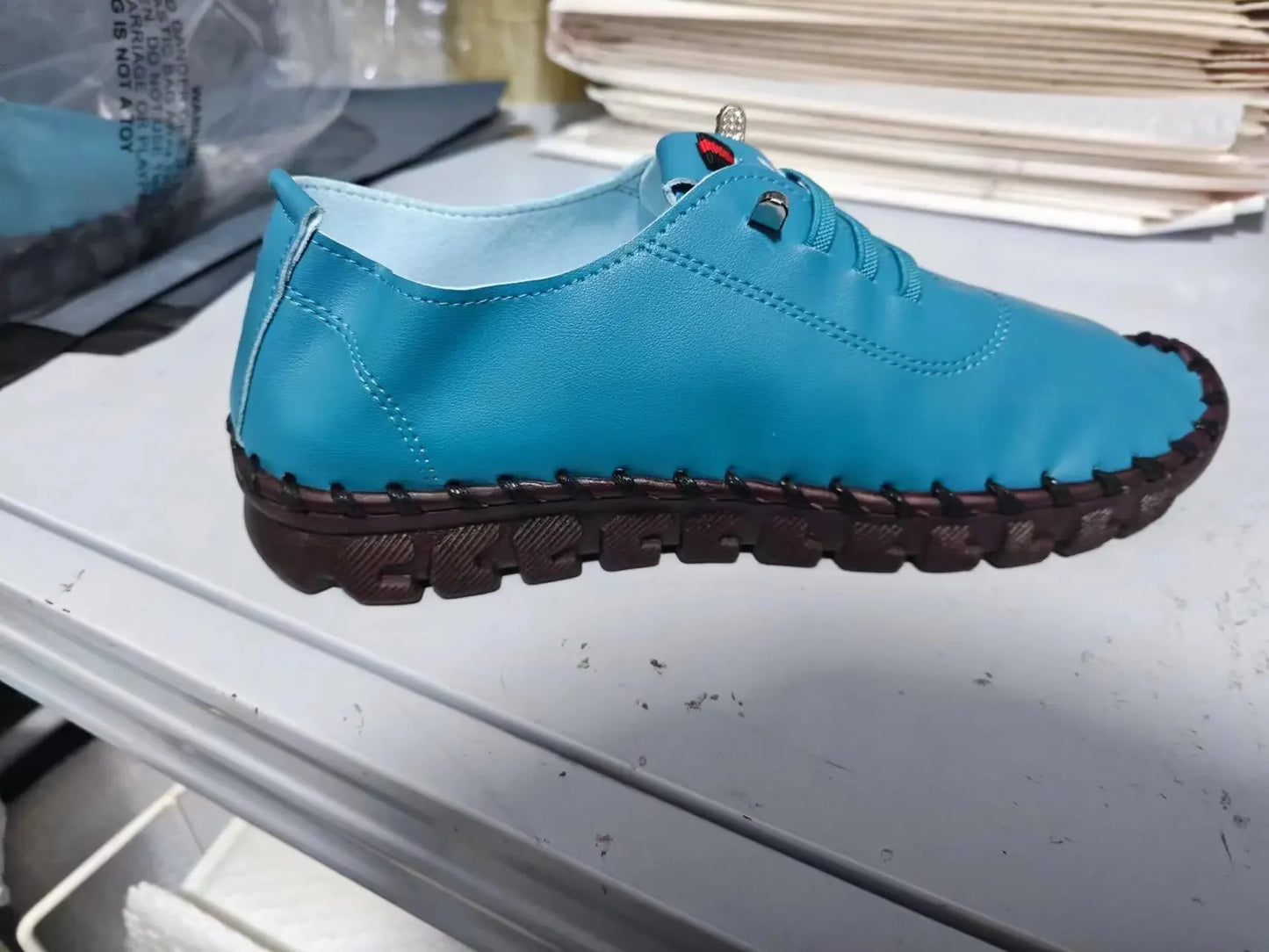 Sneakers Women Shoes Loafers Lace Up Leather Flat New Spring 2023 Casual comfortable Mom Shoe Mujer Zapatos Chaussure Femme