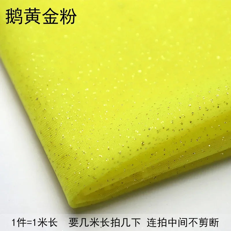 TüllPro Glitzer-Tüll - Chiffon Polyester 160cm Reißfest