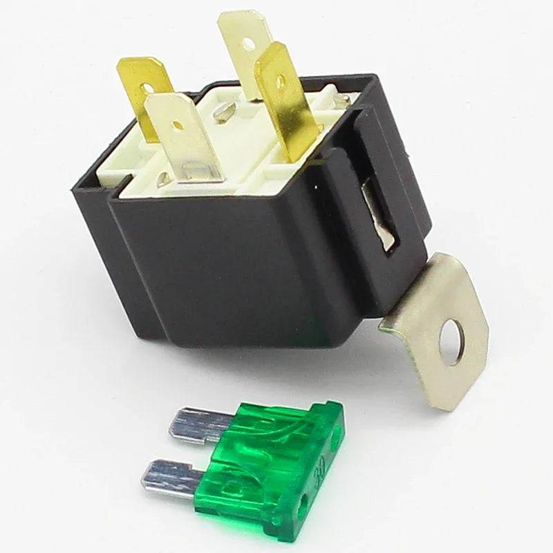 FORWARD Relais 4-Pin 30A Auto-Relais mit Sicherung, Spulenspannung 12VDC