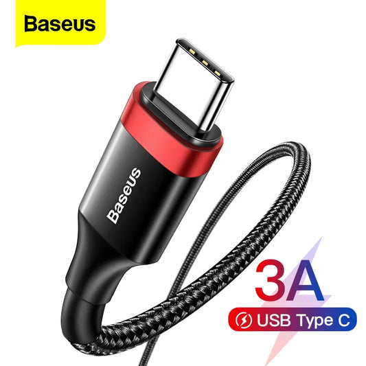 Baseus USB Typ C Kabel Schnell Laden Ladegerät USBC TypeC Draht Kabel Für Samsung S22 S10 Xiaomi POCO Huawei USB C Daten Kabel 3m