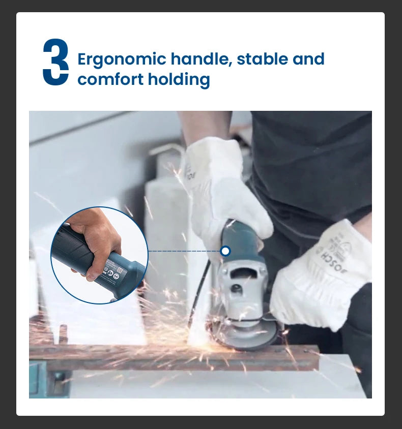 Bosch GWS 700 Angle Grinder Wired 110/220V Polishing Cutting Machine 12000rpm 100mm Discs Electric Grinding Machine Power Tools
