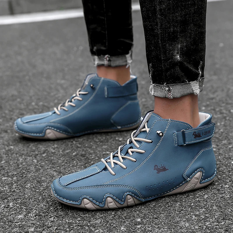 Sneakers for Men Spring New Designer Fashion Loafers Soft Sole Outdoor Sneakers Short Boots Luxury Men's Shoes Tenis Masculino