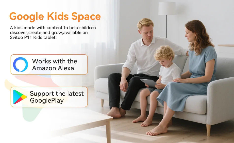 Tabletă SVITOO 11 inch cu Android Widevine L1 - 128GB 8000mAh