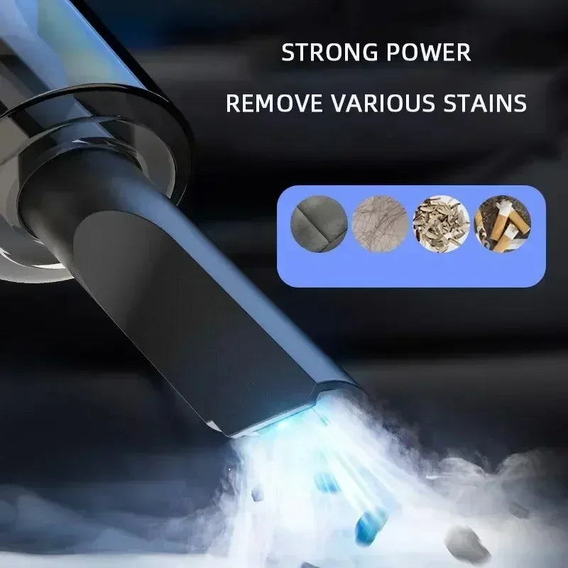 Aspirator wireless puternic cu aspirație reîncărcabilă, aspirator portabil cu încărcare rapidă pentru mașină, casă, păr de animale de companie