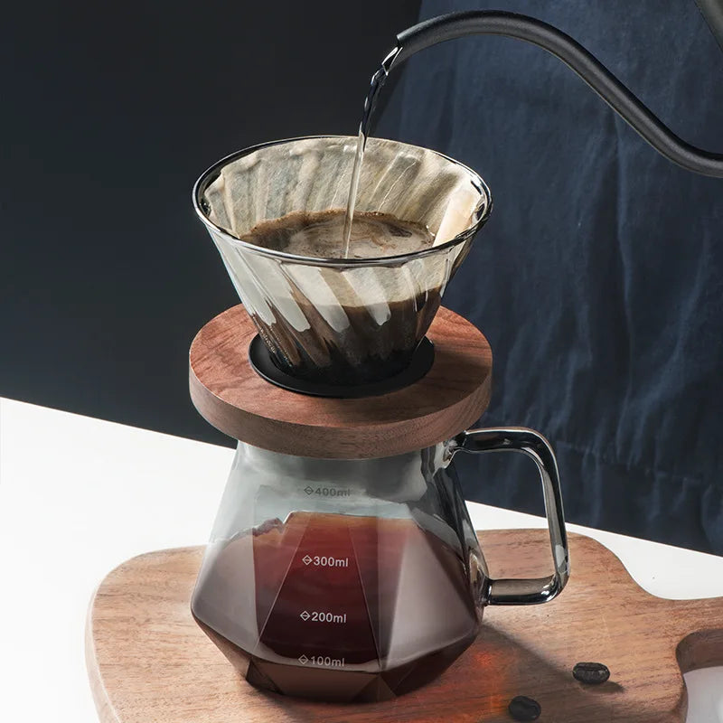 Kaffee-Kanne aus Glas