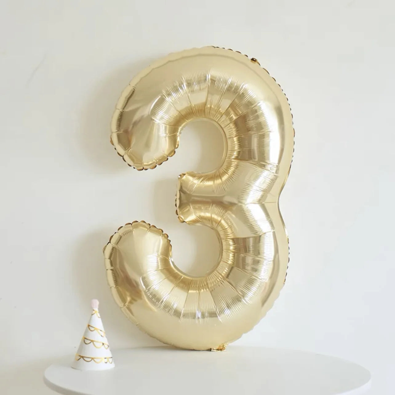 MicroPlush 40Zoll Digital Ballon Gold - Folie Zahl 0-9