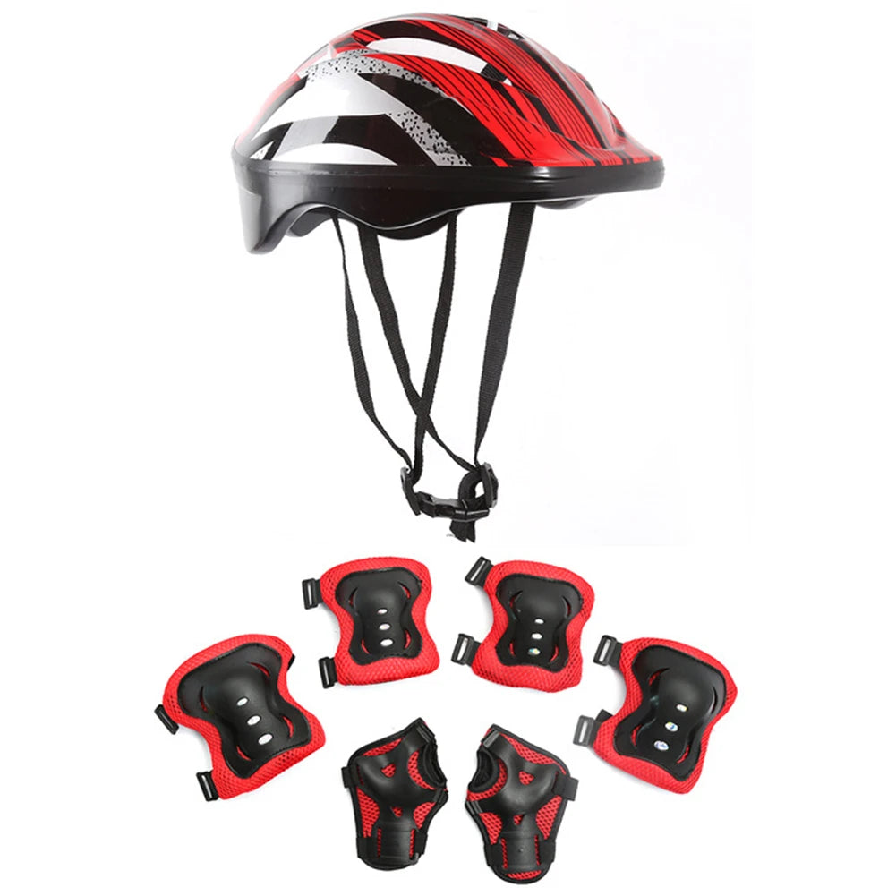 JOCESTYLE Skate Schutzset Verstellbar - Helm 48-55cm ABS