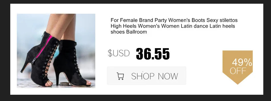 Women's 2020 Brand Party Boots Women's elegant stilettos High Heels Footwear Women Latin dance heels shoes Latin 2020 For Ballroom
