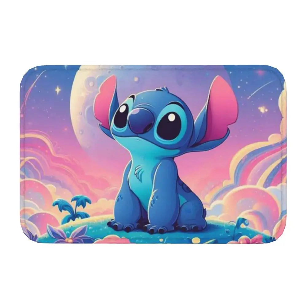 Custom Cartoon Stitch Floor Door Kitchen Bathroom Mat Anti-Slip Outdoor Doormat Bedroom Balcony Entrance Rug Carpet Footpad