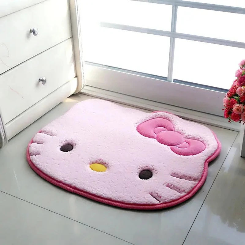 MINISOCN Hello Kitty Plüschteppich - 50x60 Cm Anti Rutsch