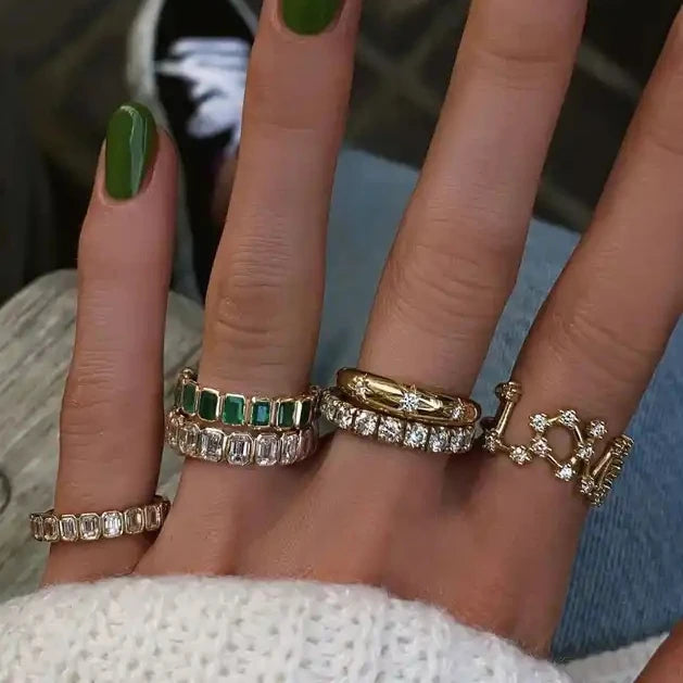 Inel GIRLMIDNIGHT din argint 925 cu zirconiu - Femei 2mm