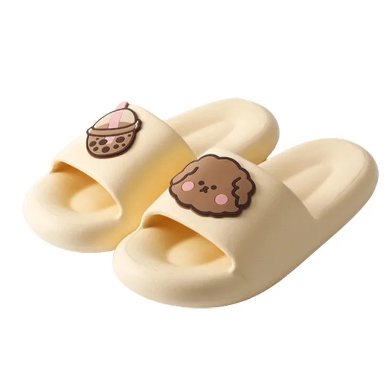 New Soft EVA Slippers Couples Home Slipper Outdoor Beach Summer Sandals Bath Men Flip Flops Non-Slip Women Thick Sole Shoes