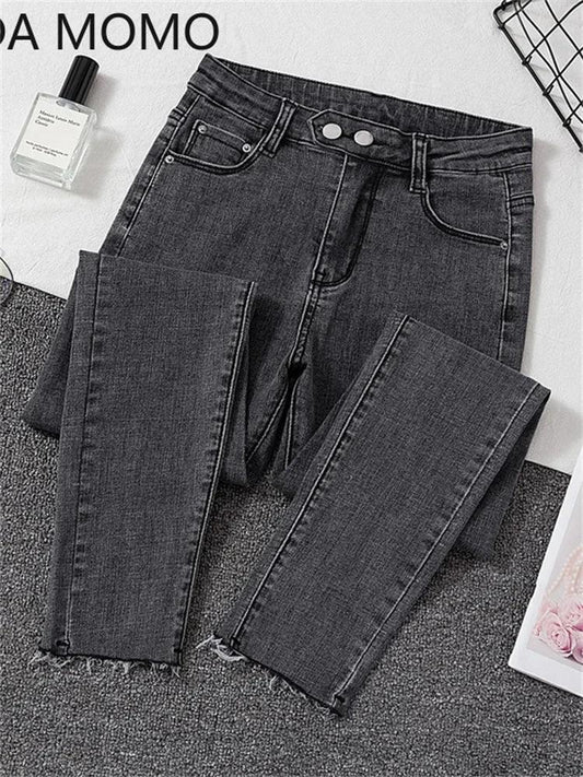 Jeans Female Denim Pants Black Womens Jeans woman Donna Stretch Bottoms Feminino Skinny Pants For Women Trousers - Golden Bridge Store