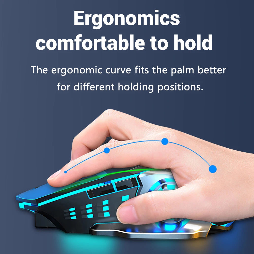 Rechargeable Wireless Mouse Gaming Computer