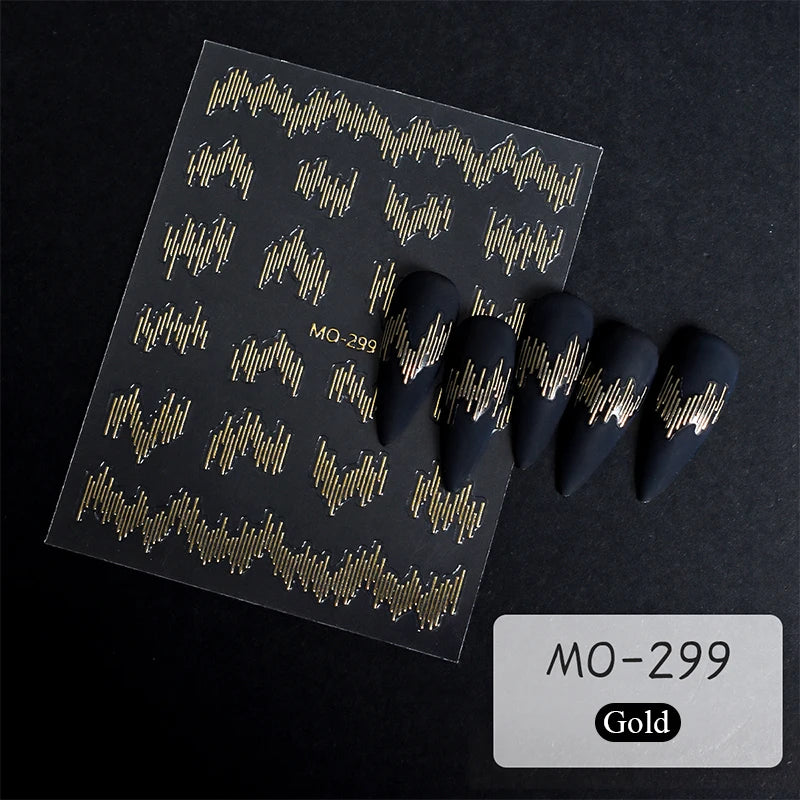 Designs 5D Relief Schmetterling Nagelsticker - 1 St 3D