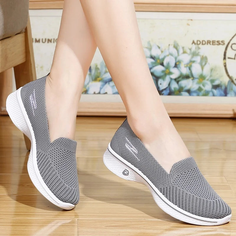 Women Fashion Shoes Flats Laides Breathable Loafers Casual Sports Walking Yoga Zapatos De Mujer 2024 Zapatillas Mujer Sneakers