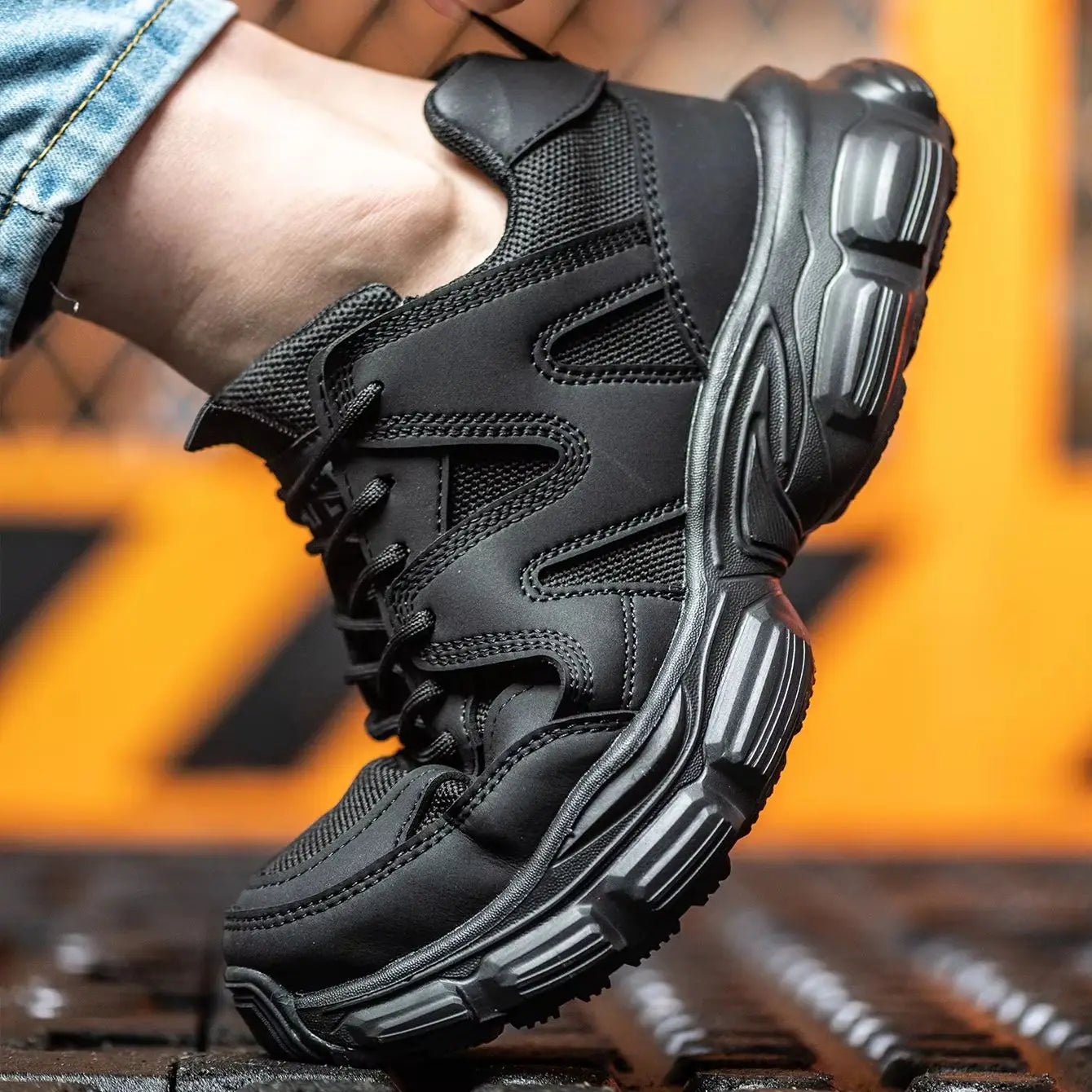 New Women Safety Shoes Anti-smash Anti-puncture Work Shoes Breathable Lightweight Work Sneakers Indestructible Women Shoes Boots