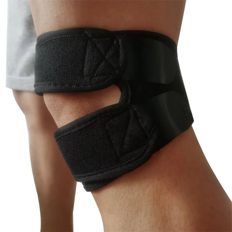 Kniestütze 2025: 1PC Sports Knee Support Double Patella Belt - Elastic Bandage Sport Knee Pads Protector Band Soccer Basketball Open Knee Brace Collection