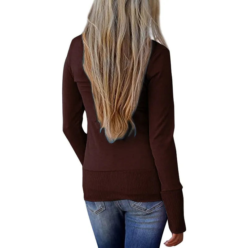 Allukasa Strickjacke V-Ausschnitt - S-2XL Polyester Damen