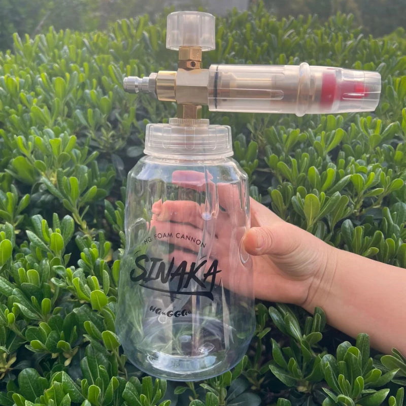 Foamer Jet Bottle Transparent Snow Foam Lance Washer High Pressure Adjustable Spray Angle Watering Cleaning Tool for Car Truck