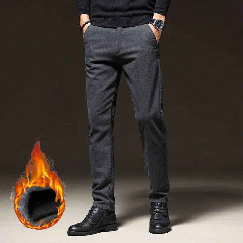 Pantaloni CN Warmfleece - Talie elastică din bumbac, model standard