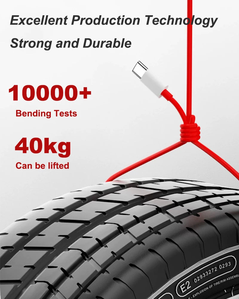 Ladekabel 2025: PD 65W Supervooc OnePlus Ace - USB C Type C Warp Dash Charge Fast Charger Collection