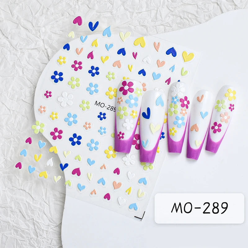 Super Sparkling 3D Butterfly Nail Stickers Auroras Shell Butterfly Elegant Nail Charms Self Adhesive Sliders For Manicure Decals