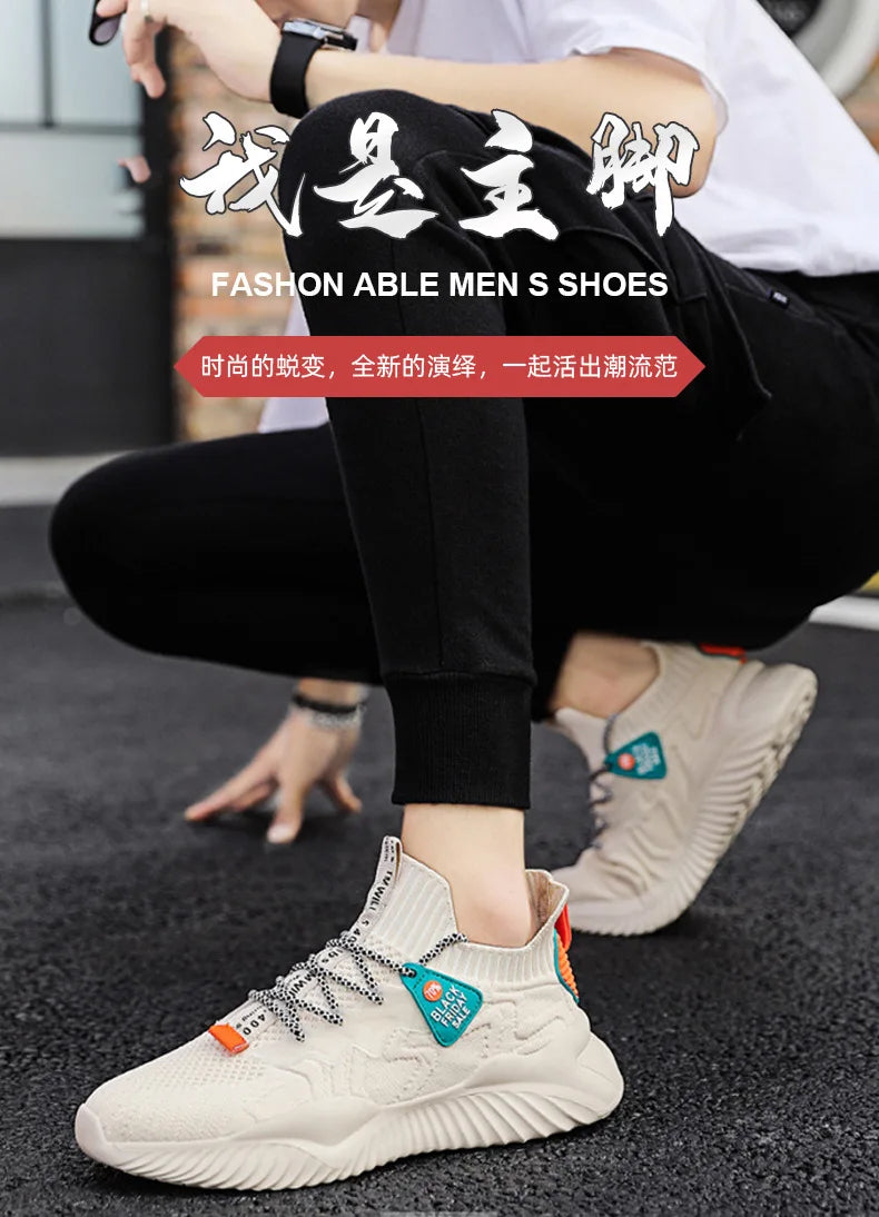Tenis Men Sneakers Running Mens Casual Shoes Luxury Sneakers Trainer Race Breathable Shoes Fashion Mesh Loafers Shoes for Men