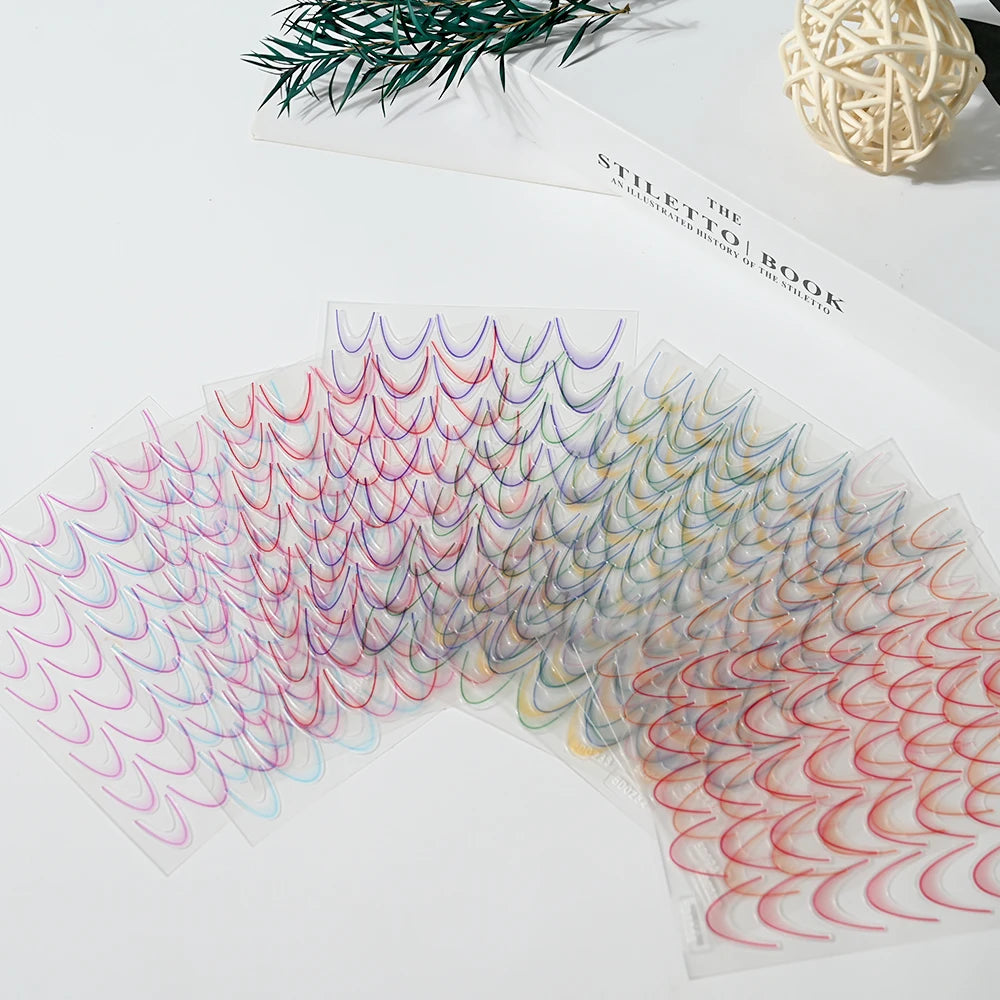 MAFANAILS French Gradient Sticker Set - 14 Stück 5D