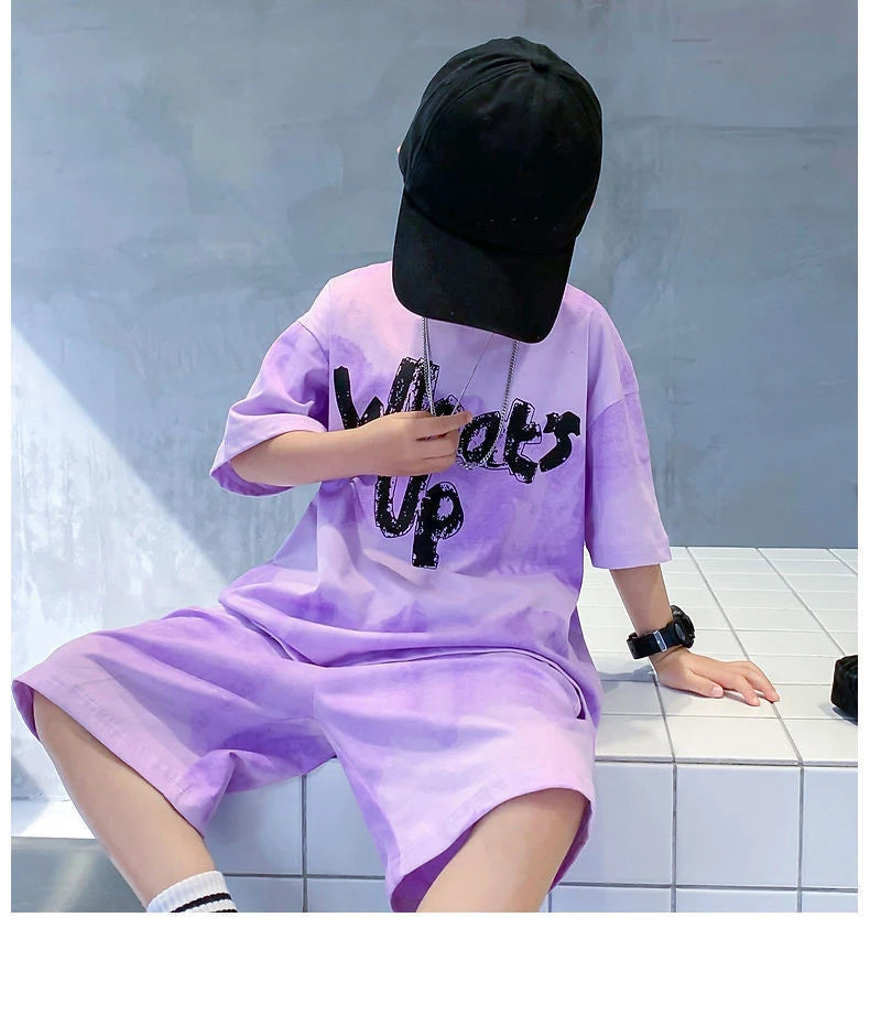 Set streetwear pentru băieți 2025: „What’s Up” cu uscare rapidă - Colecția Urban Expression