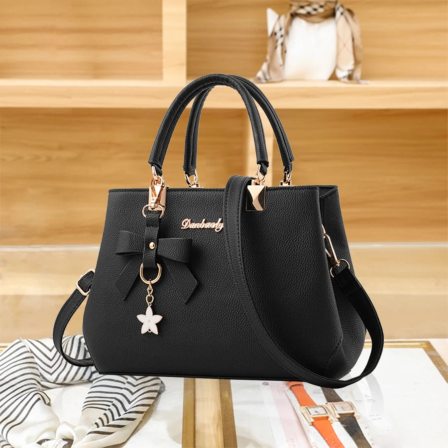 Fashion Bow Handbags for Women Luxury Ladies Shoulder Bag Crossbody Tote