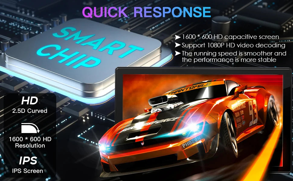 Autoradio 2025: Universal 9" Kabelloses Apple CarPlay Android Auto Bluetooth GPS FM AUX Multimedia-System