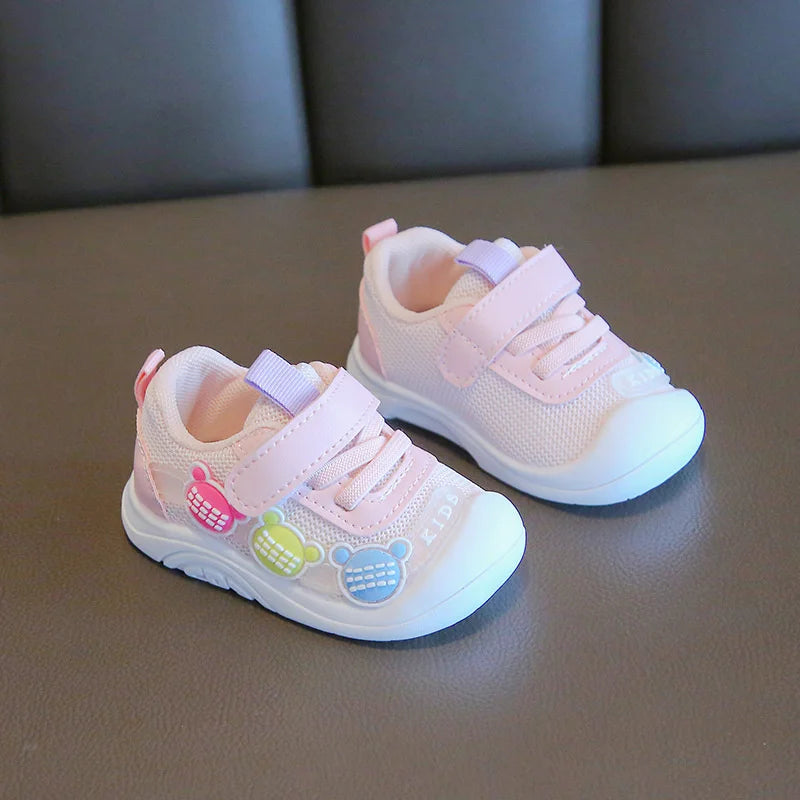 LunaKids Mädchen Sneaker Atmungsaktiv - Mesh Größe 24 30