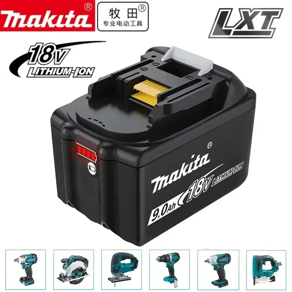 Makita 18V 9AH 9000mAh Battery Rechargeable Li-ion Lithium-ion Batteries Charger for BL1860B BL1850 BL1830 BL1815 LXT400