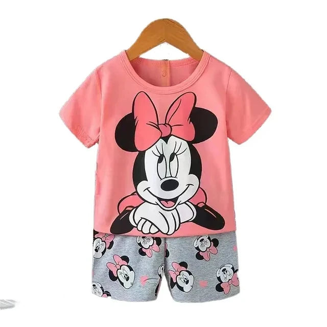 MINISOCN Baby Sommer Kurzarmset - Baumwolle 0-3M Jungen