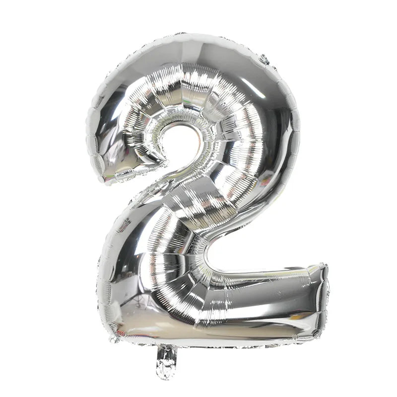 YONGSNOW 32Zoll Zahlenballon - Aluminiumfolie Rosegold